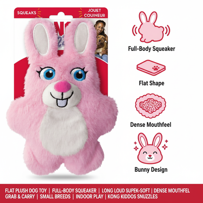 KONG Kiddos Snuzzles Bunny Small Infographic