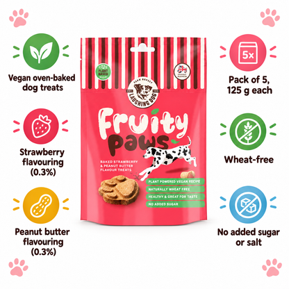 Laughing Dog Fruity Paws infographic draft