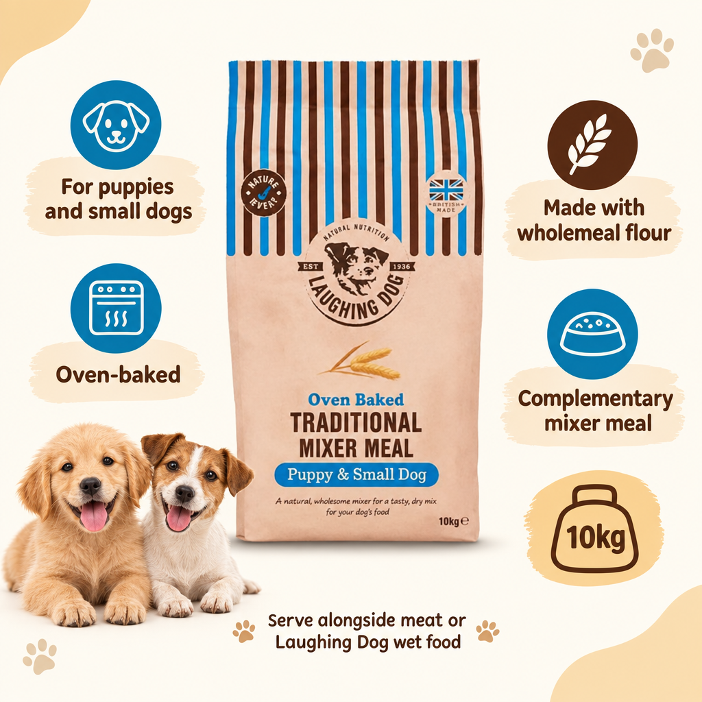 Laughing Dog Puppy & Small Dog Mixer Meal infographic draft