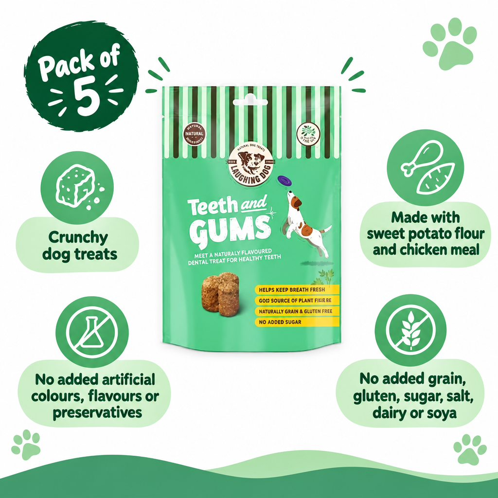 Laughing Dog Teeth & Gums infographic draft