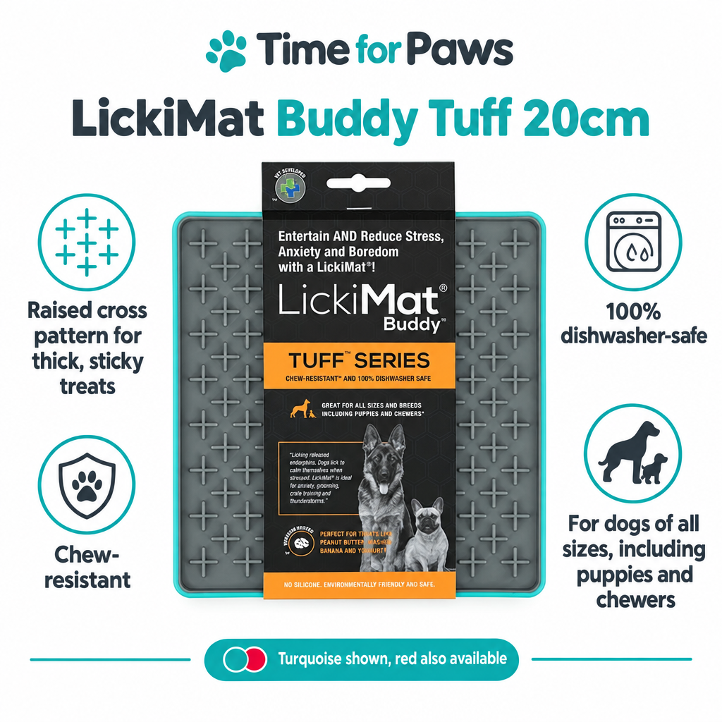 LickiMat Buddy Tuff 20cm infographic draft