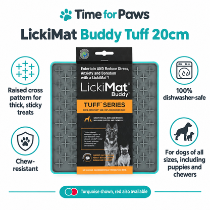 LickiMat Buddy Tuff 20cm infographic draft