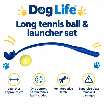 Long tennis ball launcher infographic draft