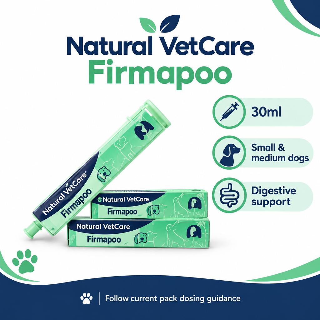 Natural VetCare Firmapoo 30ml infographic