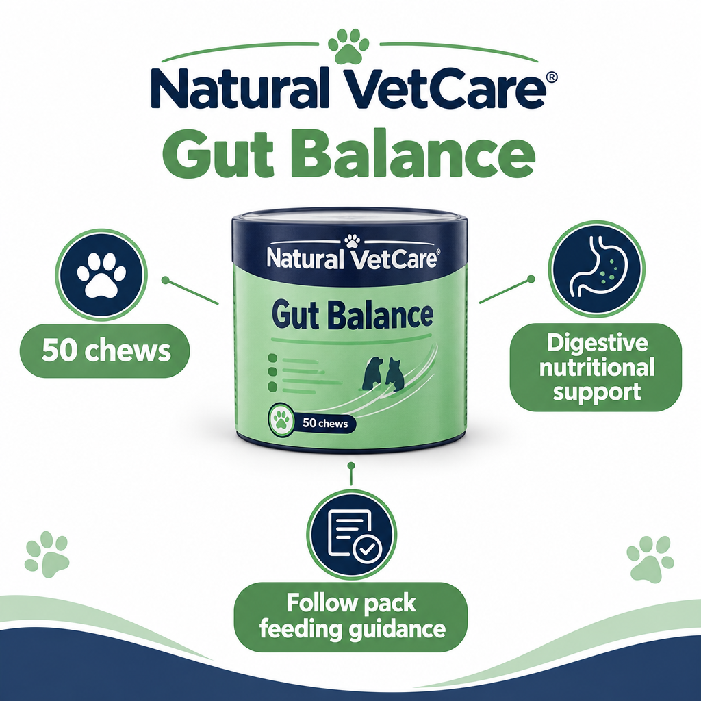 Natural VetCare Gut Balance infographic