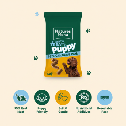 Natures Menu Meaty Treats Puppy Infographic