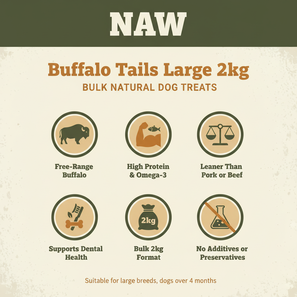 NAW Buffalo Tails Large 2kg Infographic