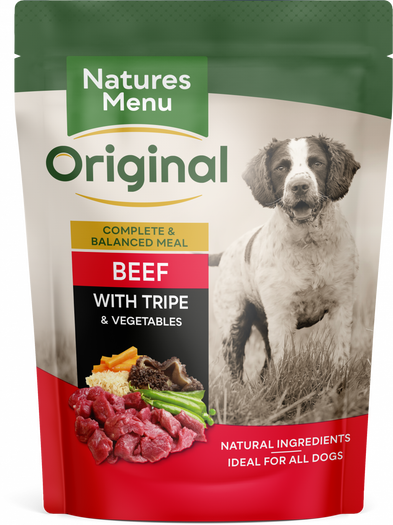 Natures Menu Pouch Original Beef With Tripe & Vegetables 8 x 300g