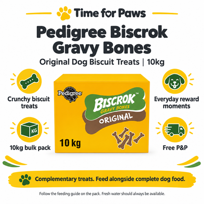 Pedigree Biscrok Gravy Bones 10kg infographic