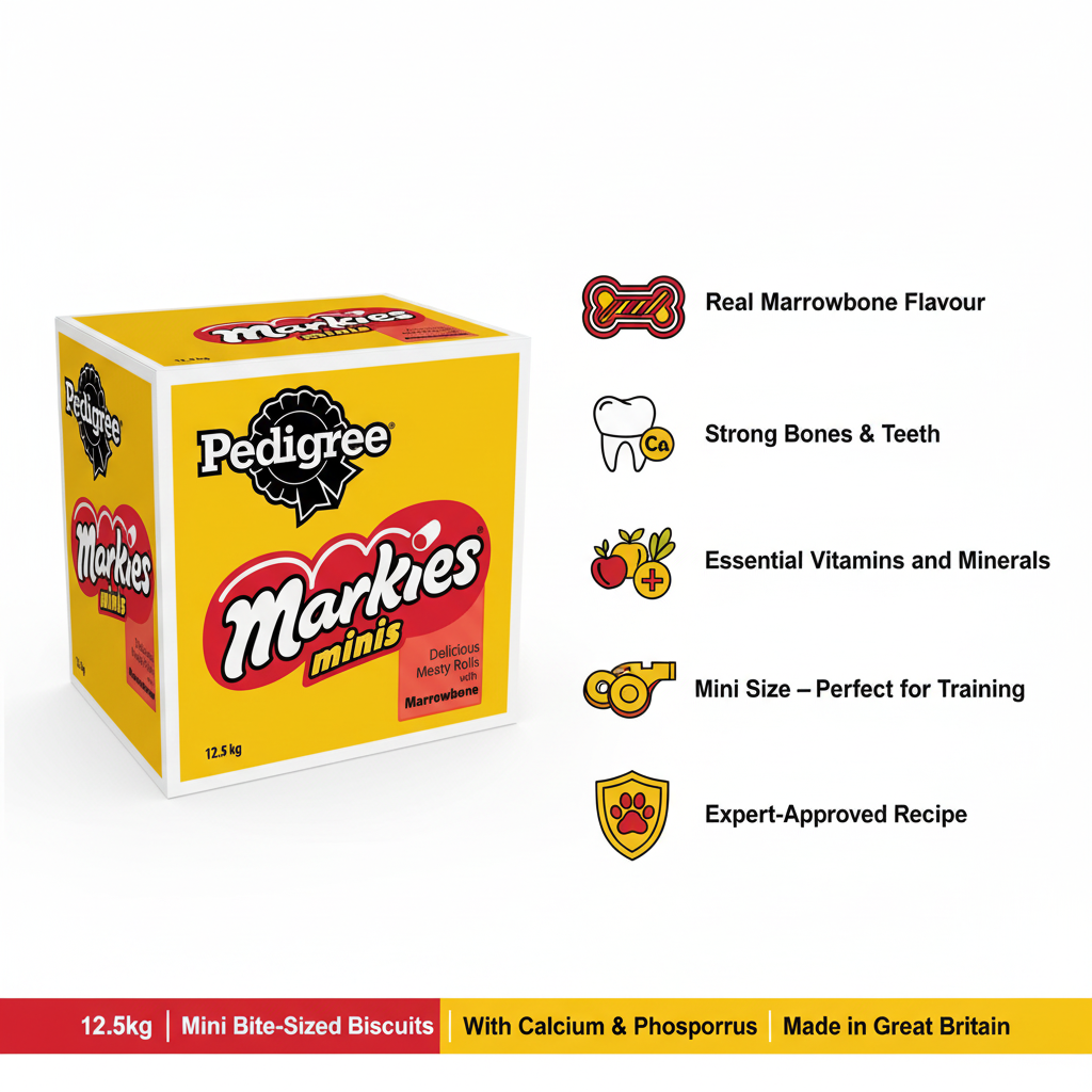 Pedigree Markies Mini 12.5kg Infographic