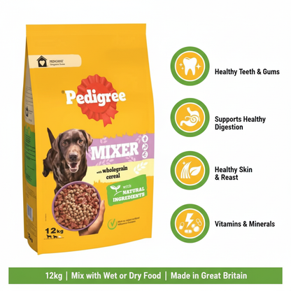 Pedigree Mixer 12kg Infographic with Packshot