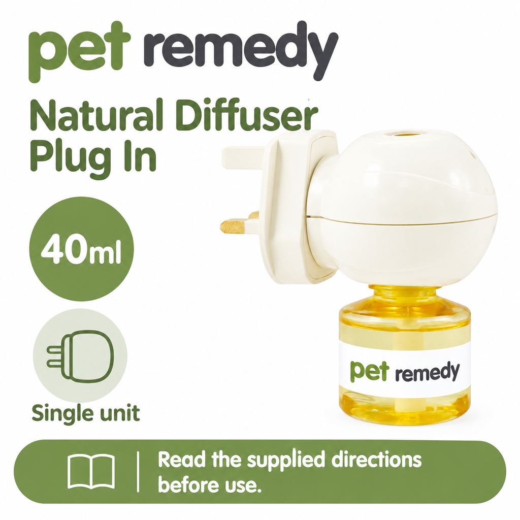Pet Remedy 40ml plug-in diffuser infographic preview