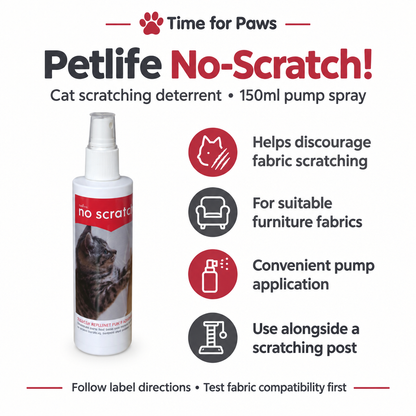 Petlife No-Scratch 150ml infographic