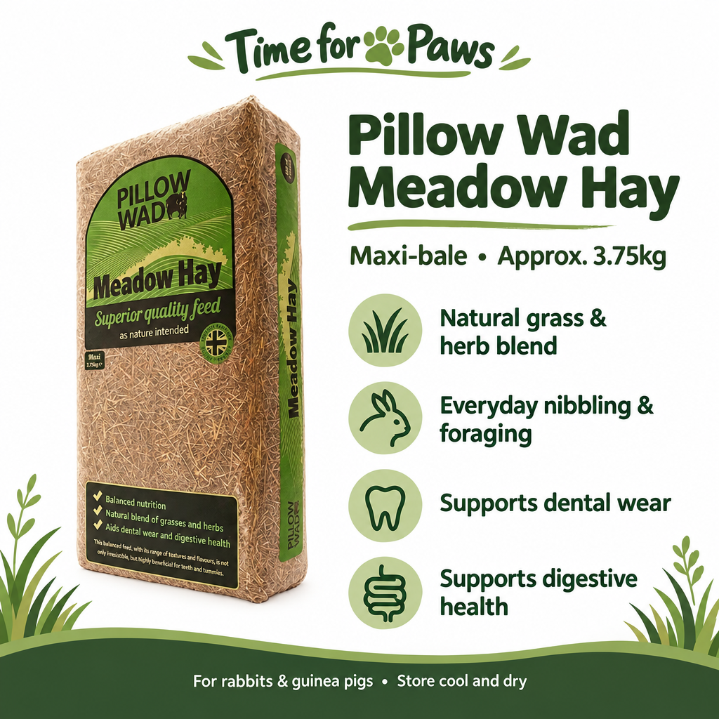 Pillow Wad Meadow Hay Maxi-Bale benefits infographic