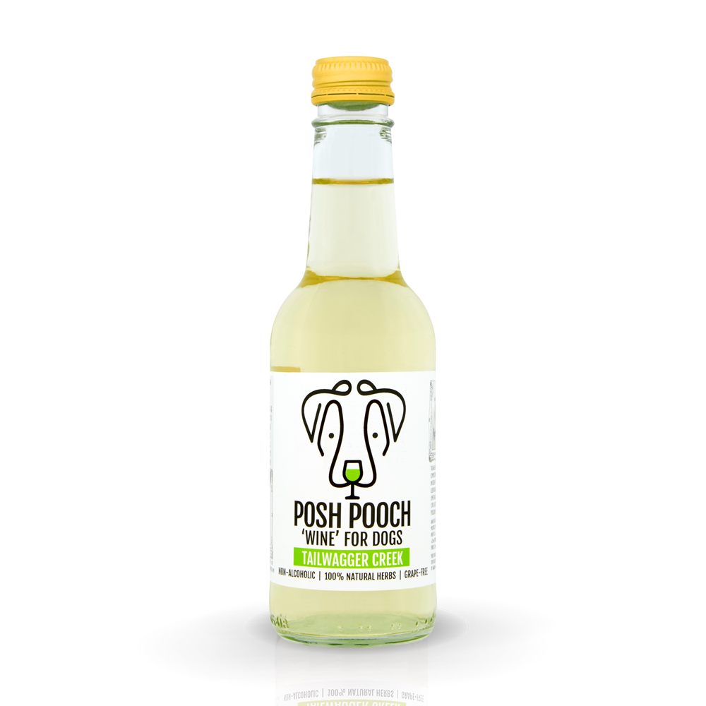 Woof & Brew Posh Pooch Wine For Dogs Tailwagger Creek - White 250ml
