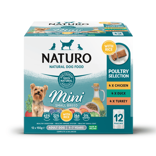 Naturo Adult Mini Pouch Variety 12 x 150g  - Case of 4