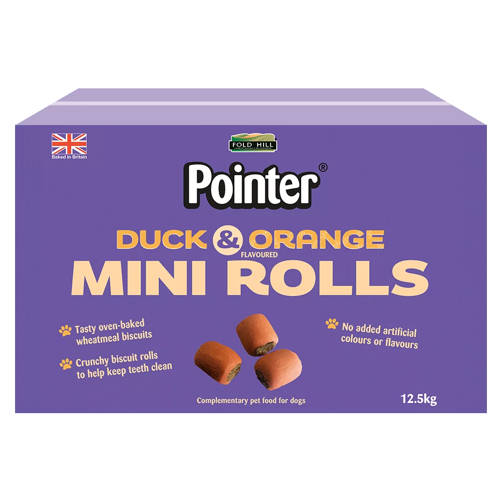 Pointer Duck & Orange Flavoured Mini Rolls 12.5kg