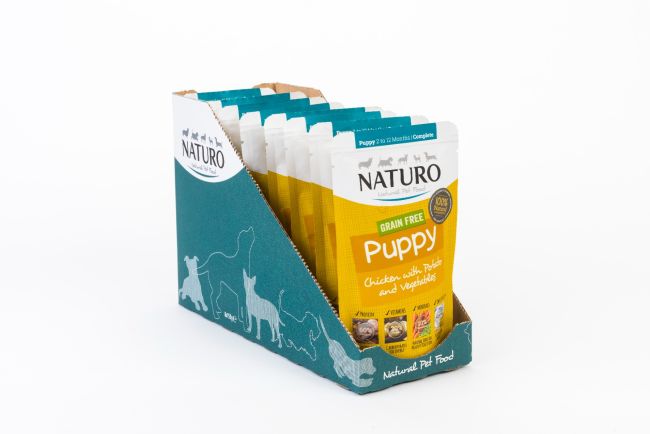 Naturo Puppy Grain Free Chicken with Potato & Vegetables Pouch 150g - Pack of 8