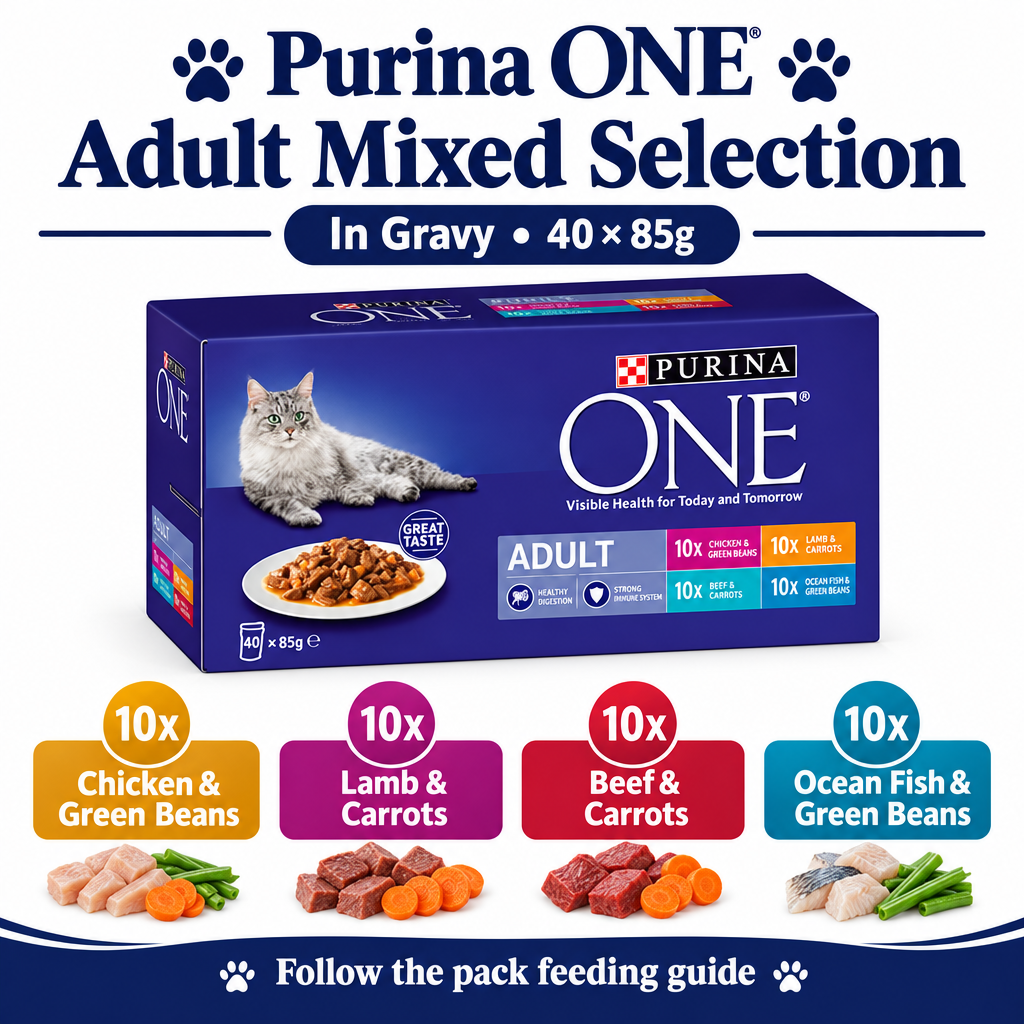 Purina One Adult Mixed Selection infographic