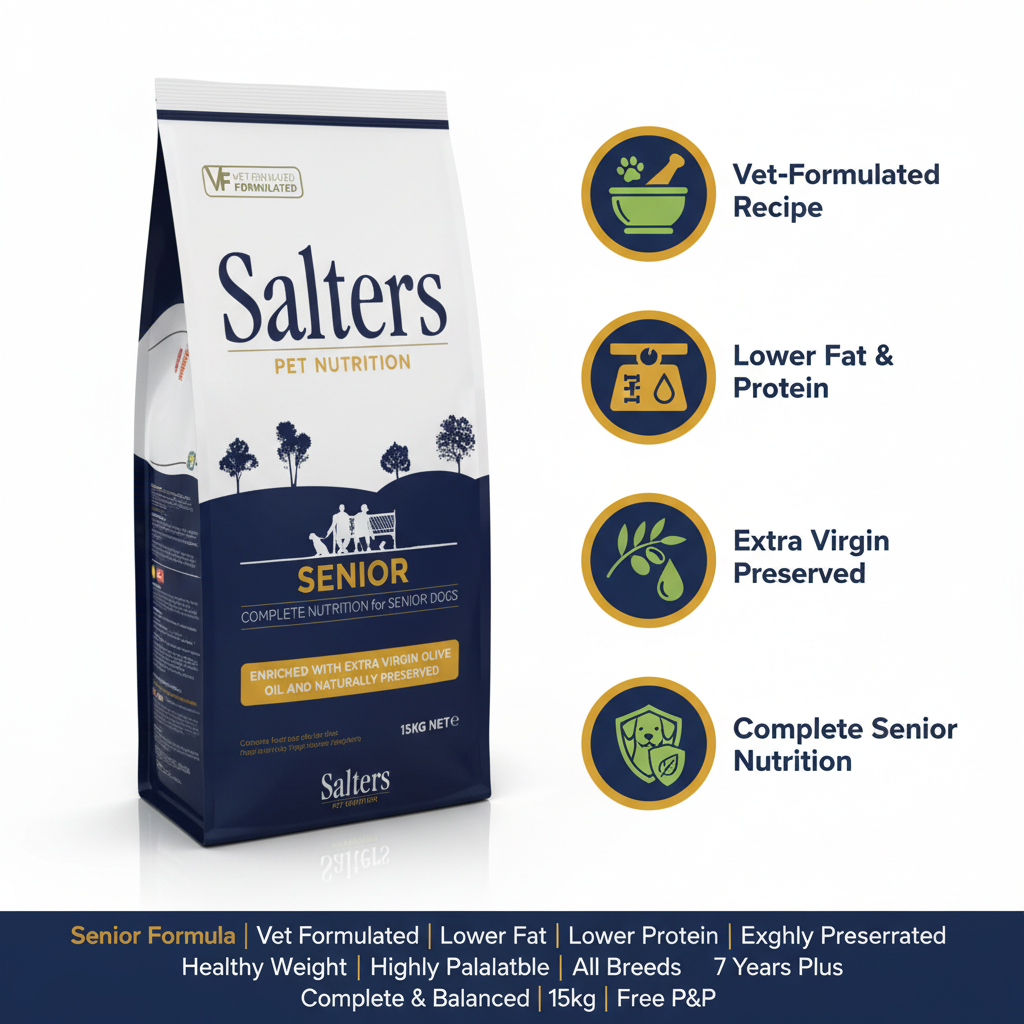 Salters Senior Dog Food Infographic