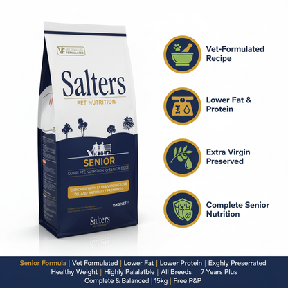 Salters Senior Dog Food Infographic