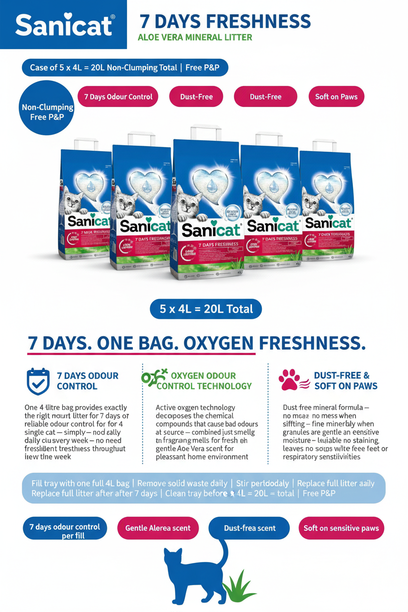 Sanicat 7 Days Freshness Aloe Vera Infographic