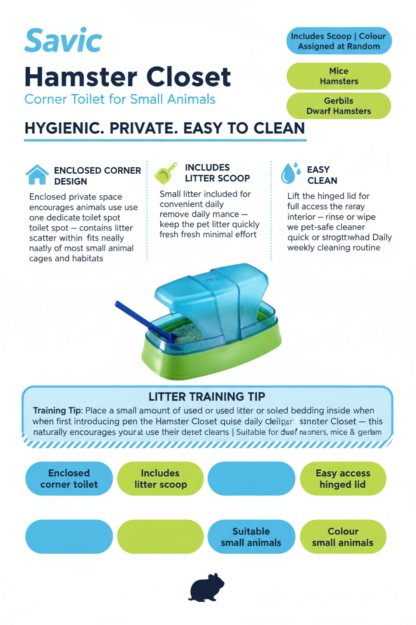 Savic Hamster Closet Infographic