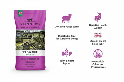 Skinners Field & Trial Lamb & Rice Infographic