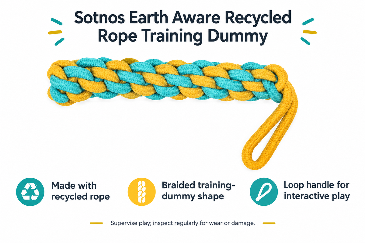 Sotnos Earth Aware Recycled Rope Training Dummy infographic draft