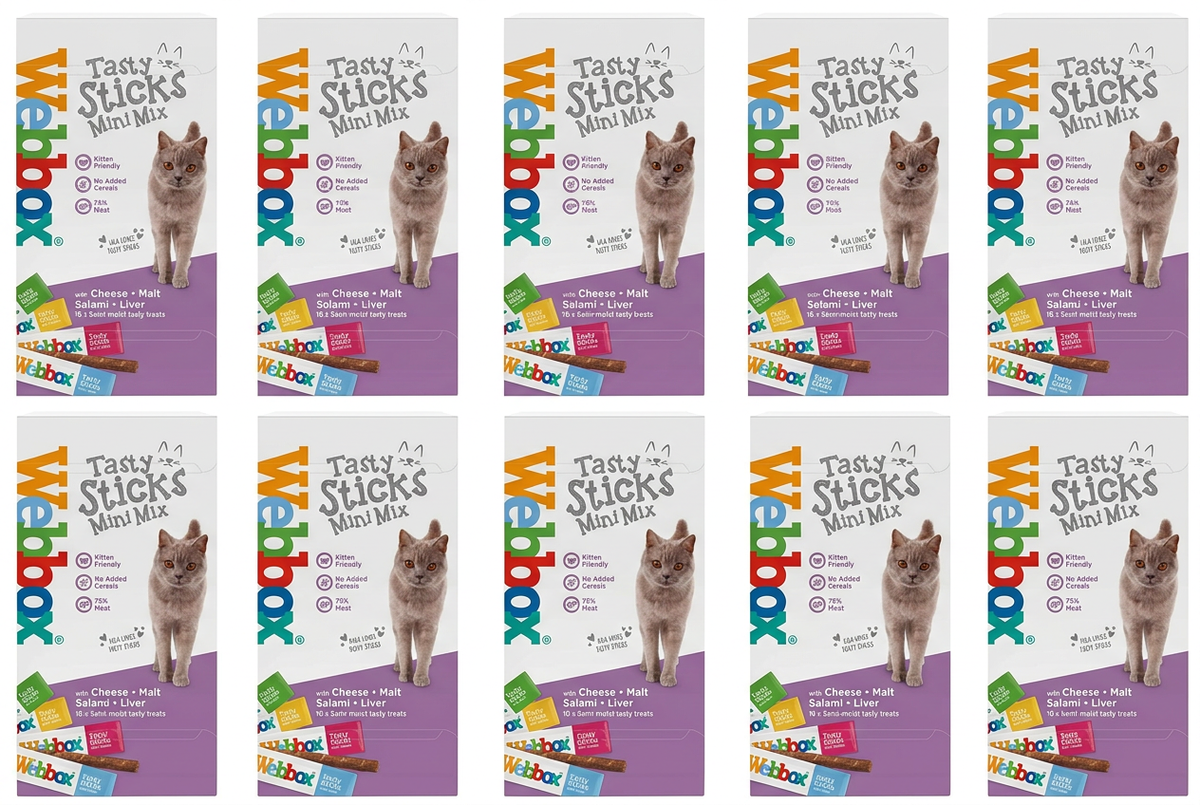 Ten Webbox Tasty Sticks Mini Mix packs