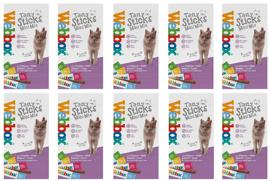 Ten Webbox Tasty Sticks Mini Mix packs