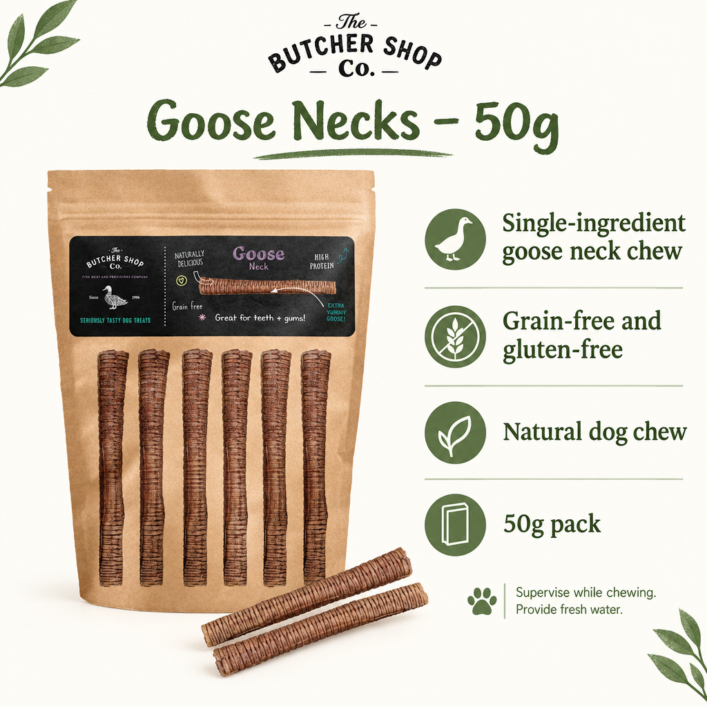 The Butcher Shop Co. Goose Necks infographic draft