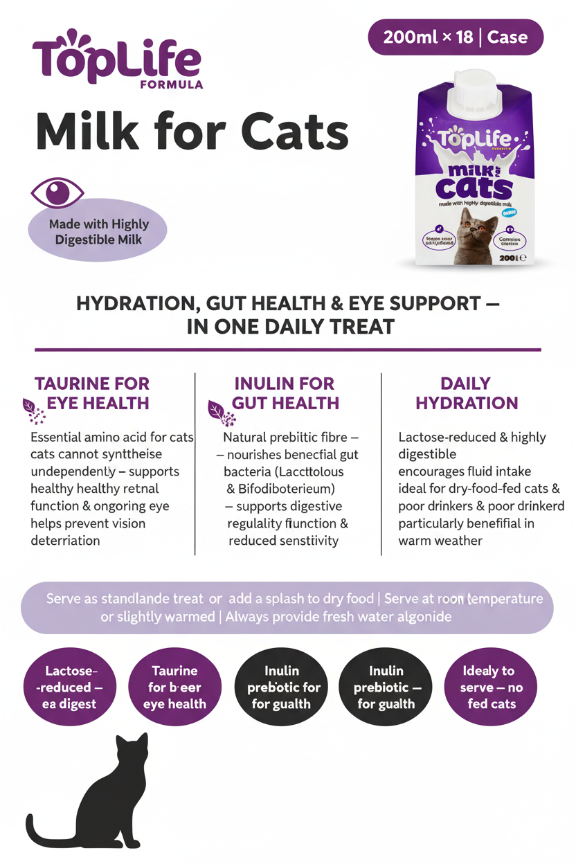 Toplife Goat's Milk for Cats Infographic