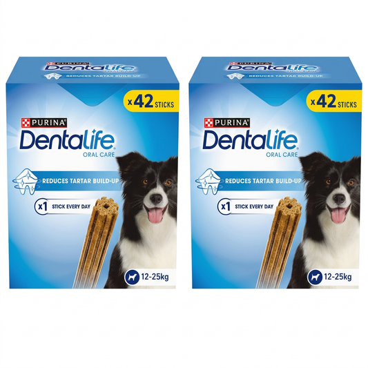 Two Dentalife Medium packshots side by side
