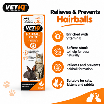 VETIQ Hairball Relief infographic