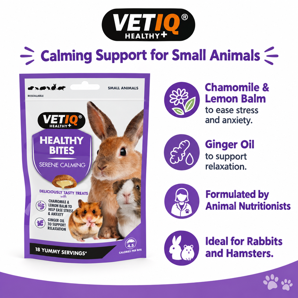 VETIQ Healthy Bites Serene Calming infographic