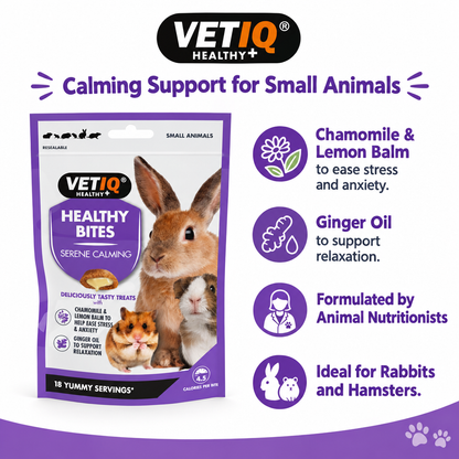 VETIQ Healthy Bites Serene Calming infographic