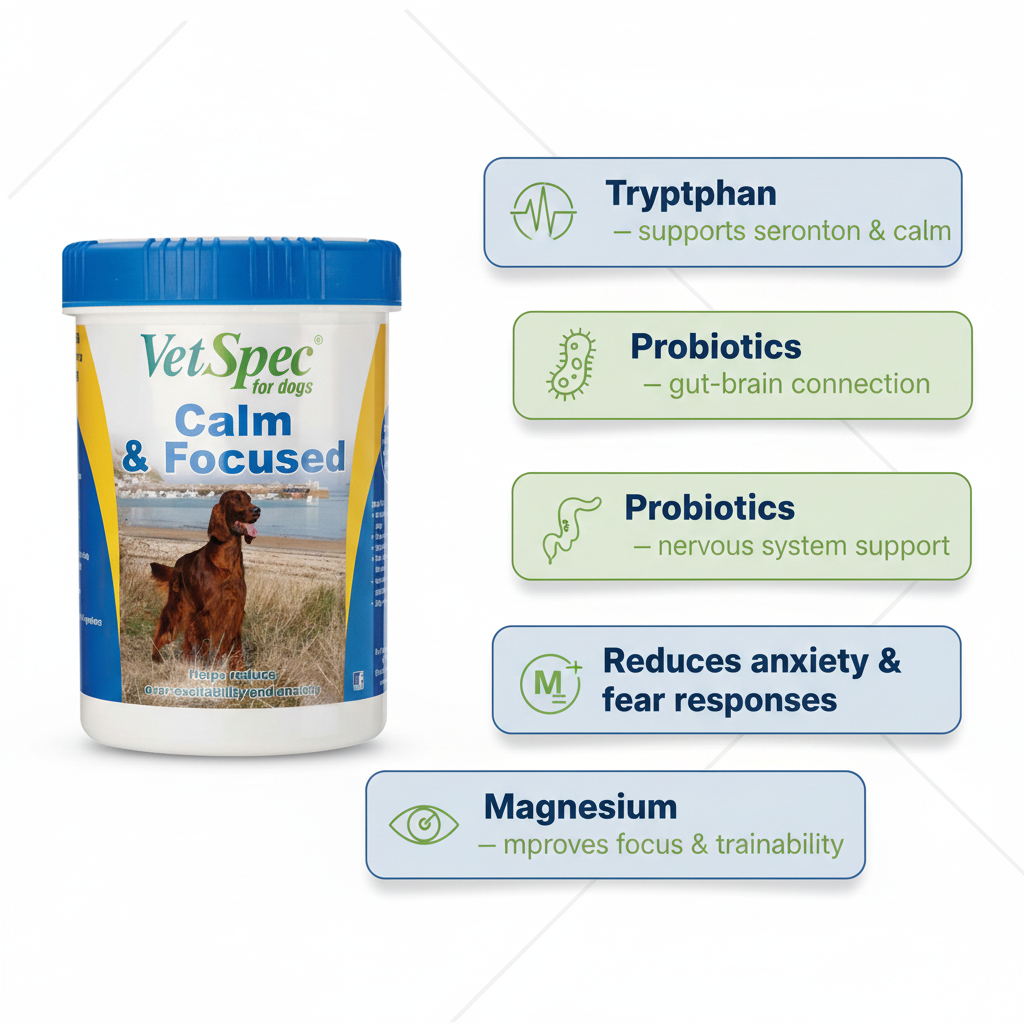 Vetspec Calm & Focused Infographic