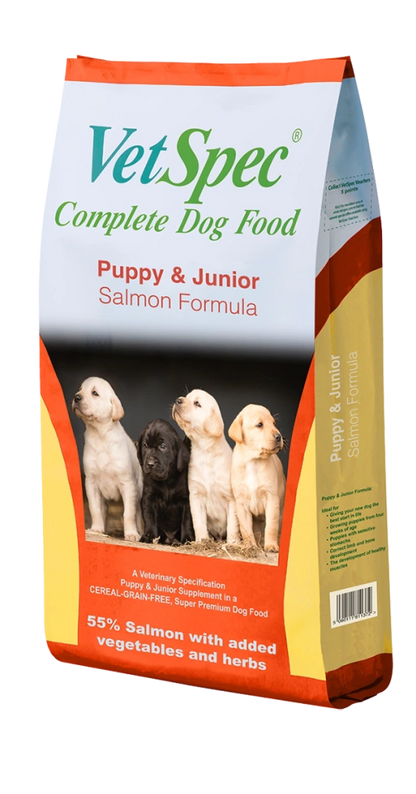 Vetspec Complete Puppy & Junior Salmon 12kg