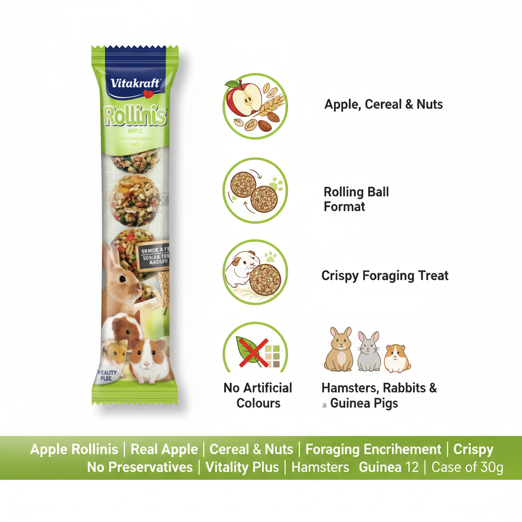 Vitakraft Apple Rollinis Infographic