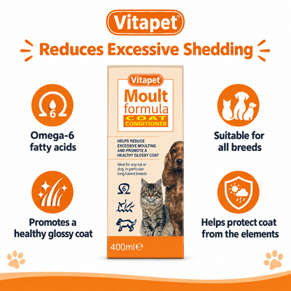 Vitapet Moult Formula infographic