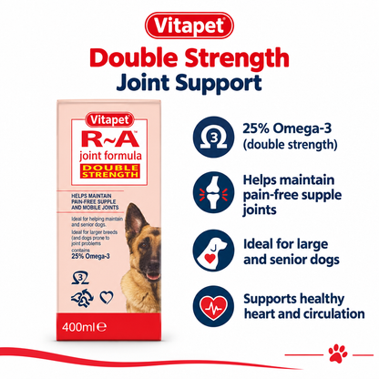Vitapet R&A Joint Formula Double Strength infographic