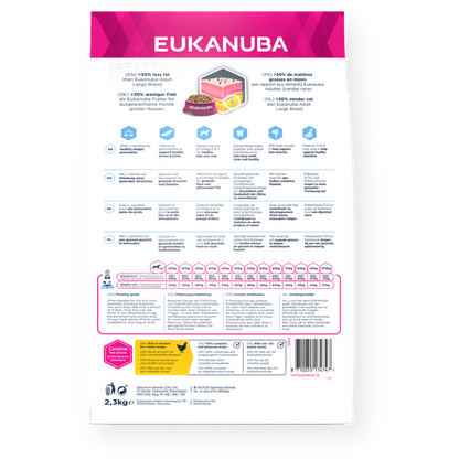 Eukanuba Daily Care Weight Control Adult Large Breed