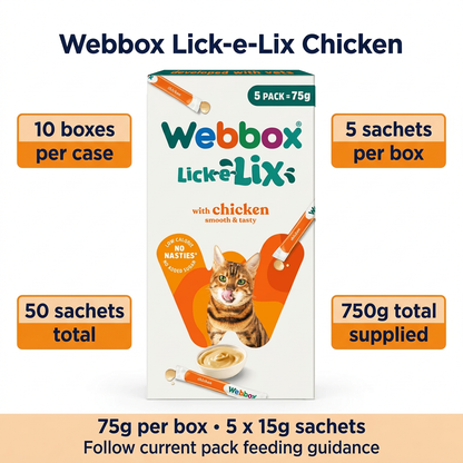 Webbox Lick-e-Lix Chicken infographic