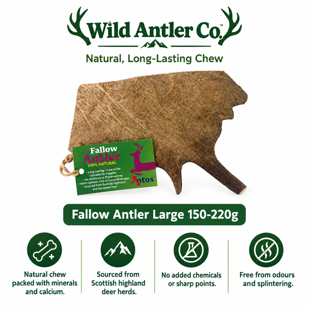Wild Antler Co. Fallow Antler Large infographic