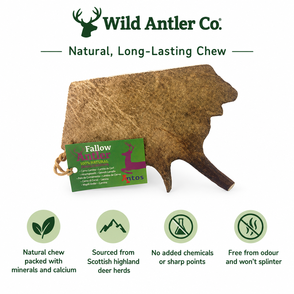 Wild Antler Co. Fallow Antler Medium infographic