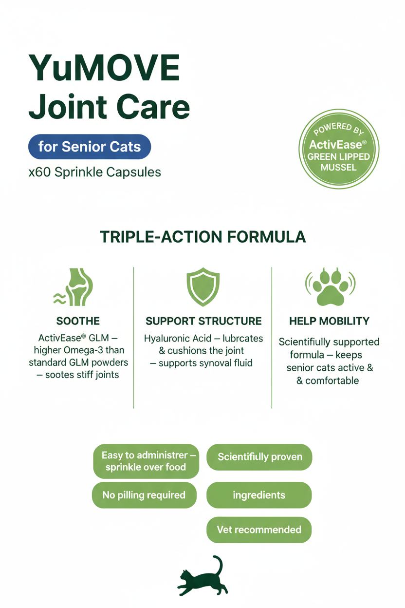 YuMOVE Joint Care SENIOR Cat Infographic