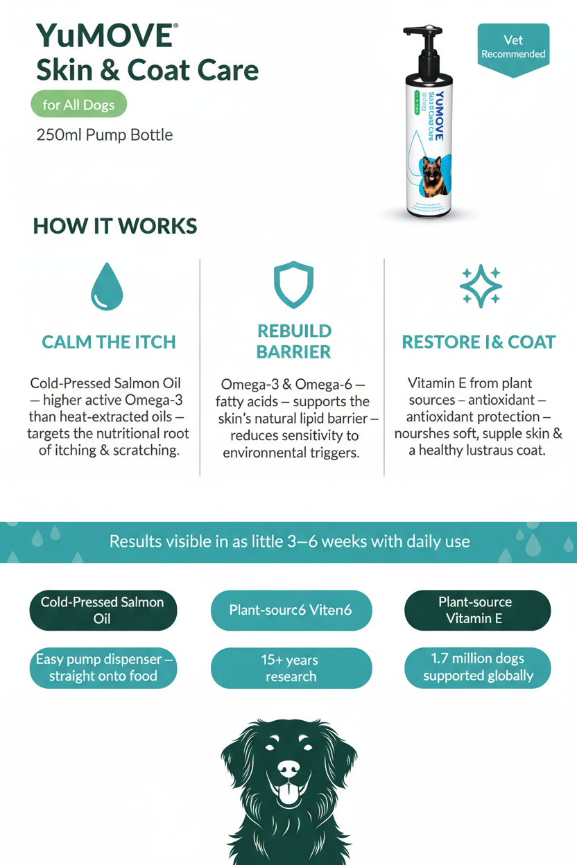 YuMOVE Skin & Coat Care Itching Infographic