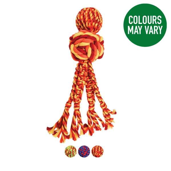 KONG Wubba Weaves With Rope Assorted