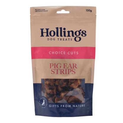 Hollings Pig Ear Strips 500g